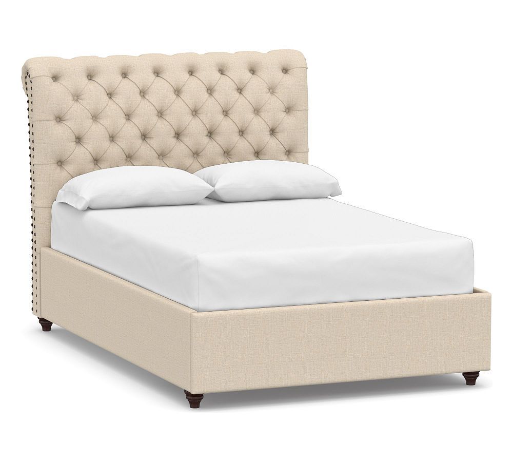 Chesterfield Tufted Upholstered Bed | Pottery Barn (US)