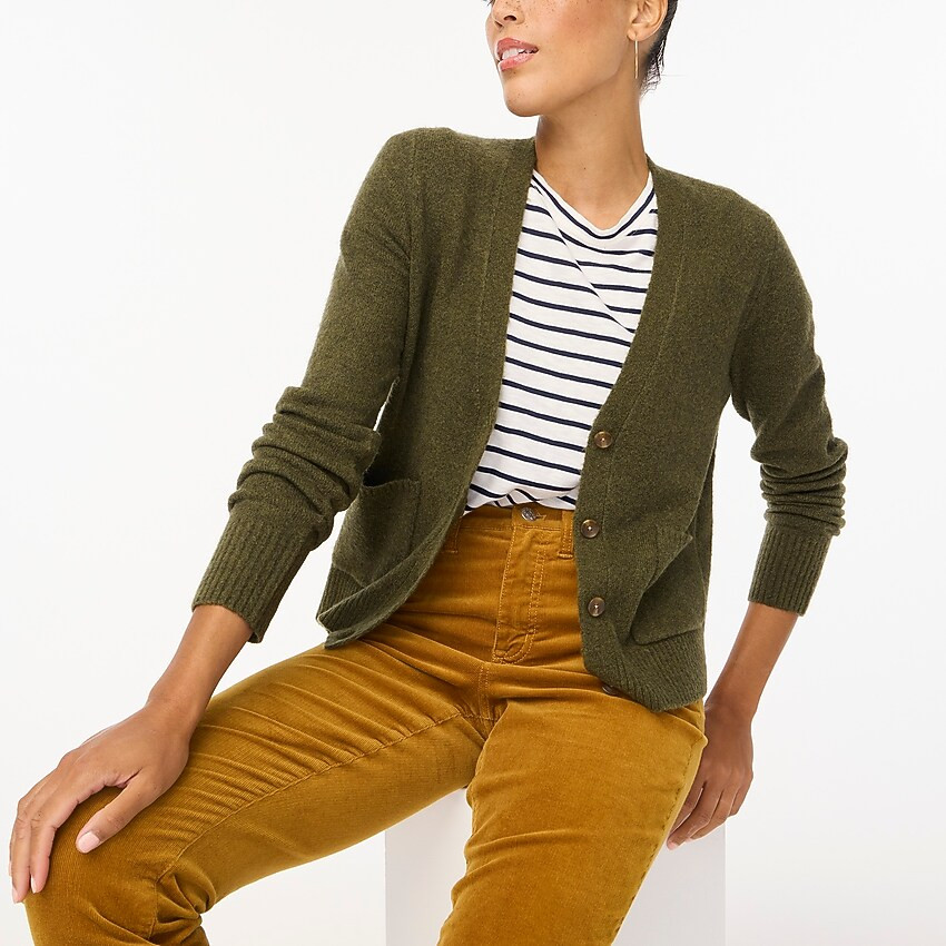 V-neck cardigan sweater in extra-soft yarn | J.Crew Factory
