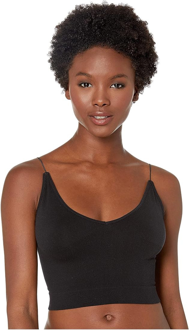 Free People Ribbed V-Neck Brami | Amazon (US)