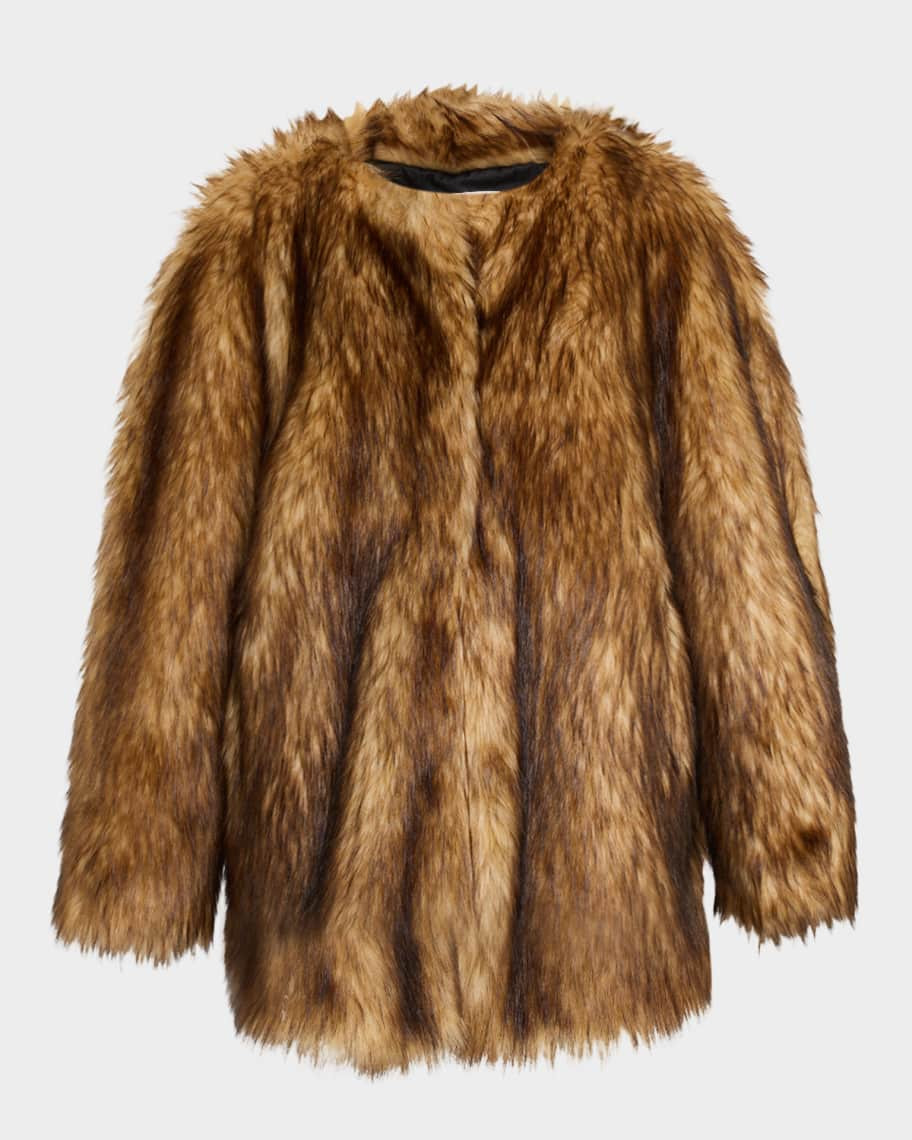 Bria Faux Fur Top Coat | Neiman Marcus