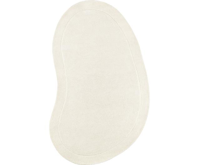 Cremeweißer Wollteppich Kadey in organischer Form | Westwing EU