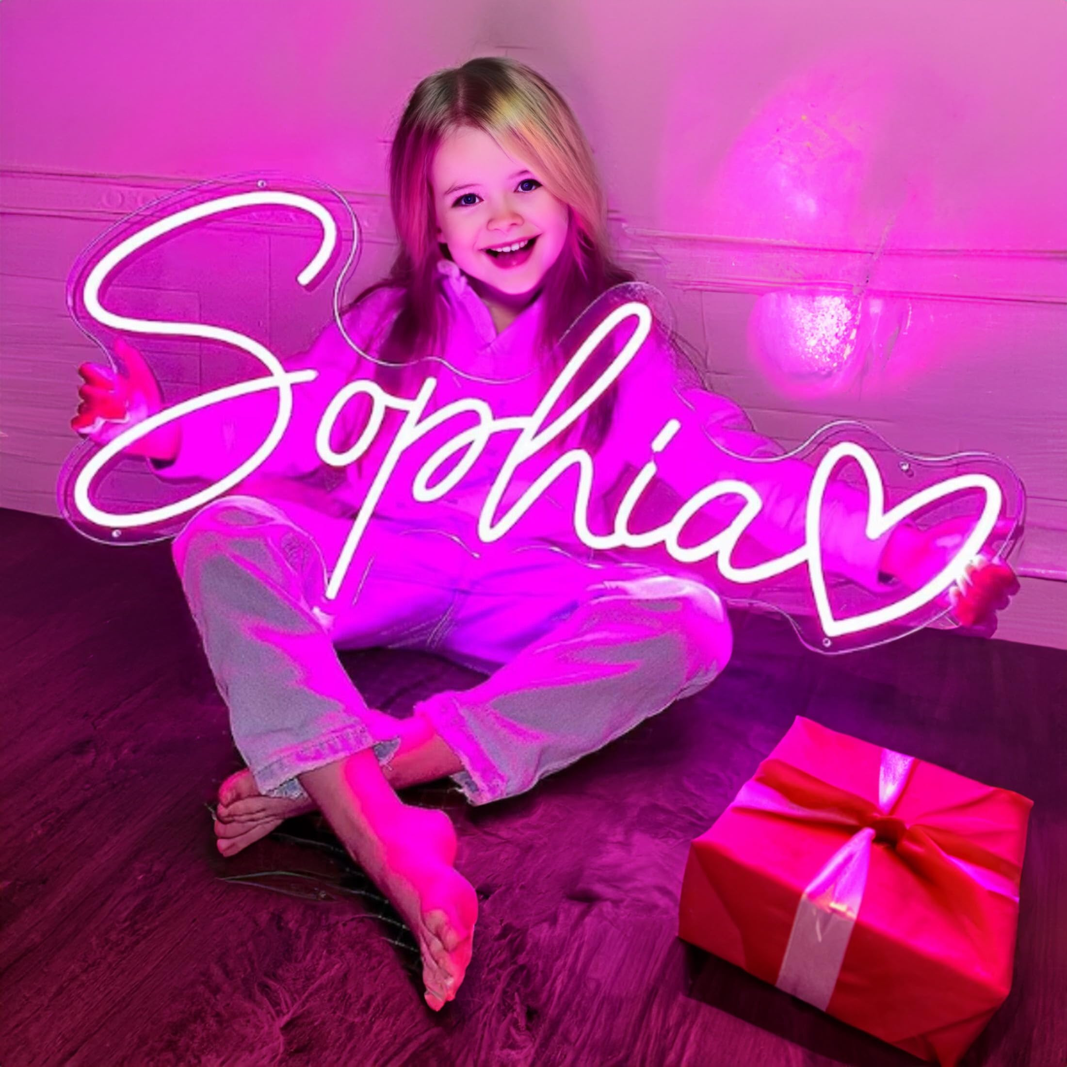 Custom Neon Signs, Neon Sign Customizable for Wall Decor, Personalized Neon Signs for Wedding, Ne... | Amazon (US)