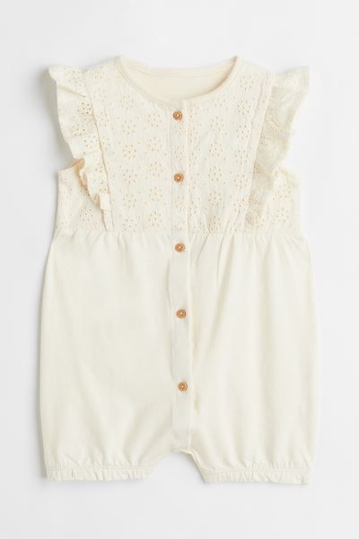 Flounce-trimmed Romper Suit | H&M (US + CA)