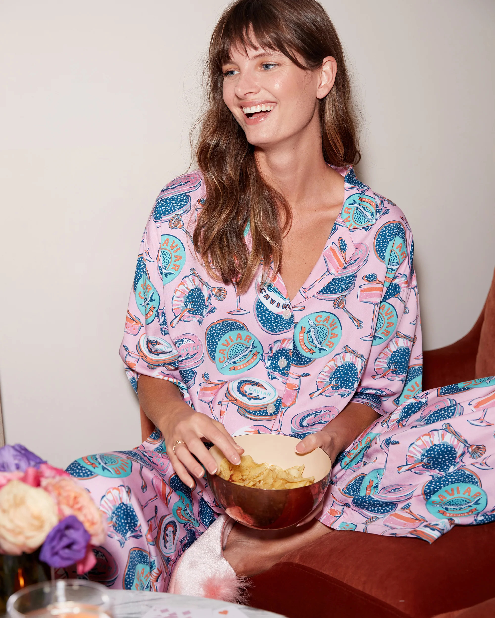 Champagne & Caviar - Women's Petite Satin Wildest Dreams Set - Blush | Printfresh