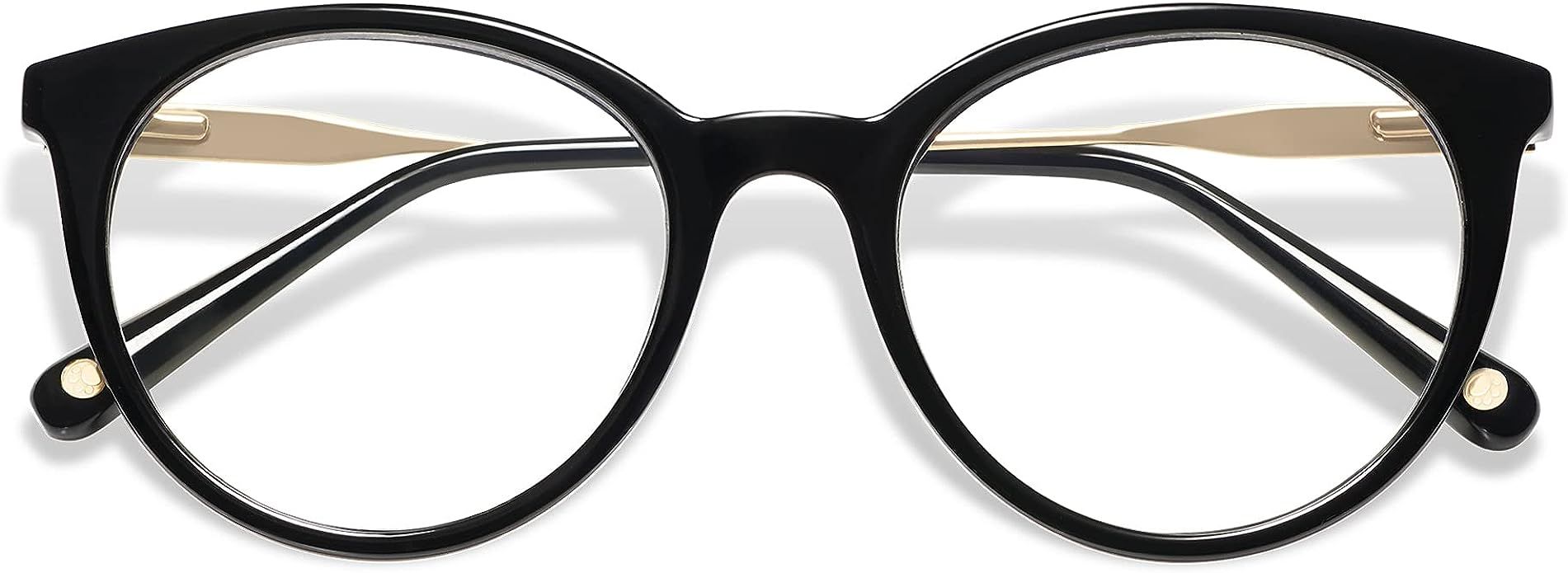 AMOMOMA Retro Round Reading Glasses for Women Cute Stylish Blue Light Blocking Readers AM6055 | Amazon (US)
