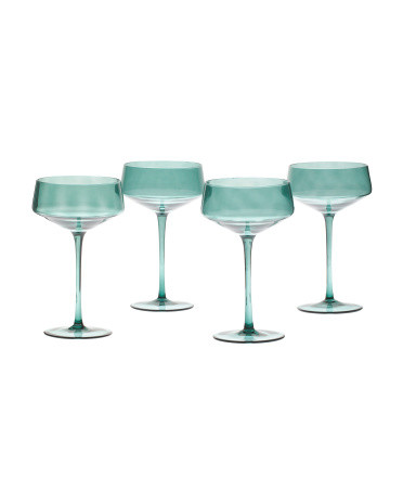 Set Of 4 10oz Coupe Glasses | TJ Maxx