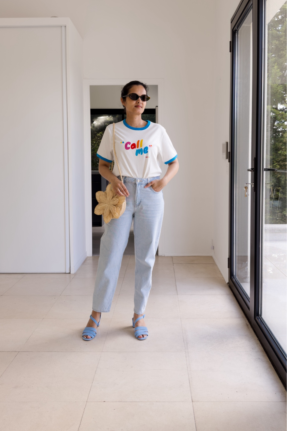 Tee-Shirt Balzac Paris 
Jean le Mum Sezane
Sandales Des Petits Hauts (old)
Sac raphia Sezane

#LTKfrance #LTKsummer #LTKeurope