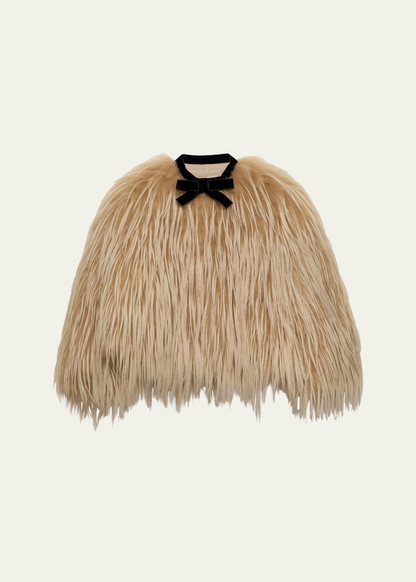 Prada Faux Fur Ribbon Jacket | Bergdorf Goodman