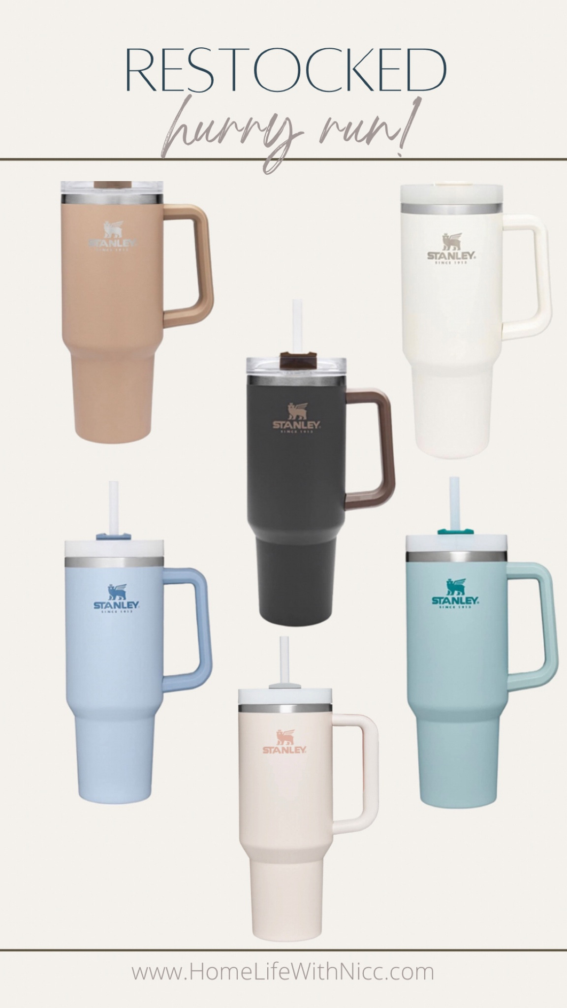 Stanley 40oz tumbler Restocked in all colors!!!

#LTKunder50 #LTKsalealert #LTKhome