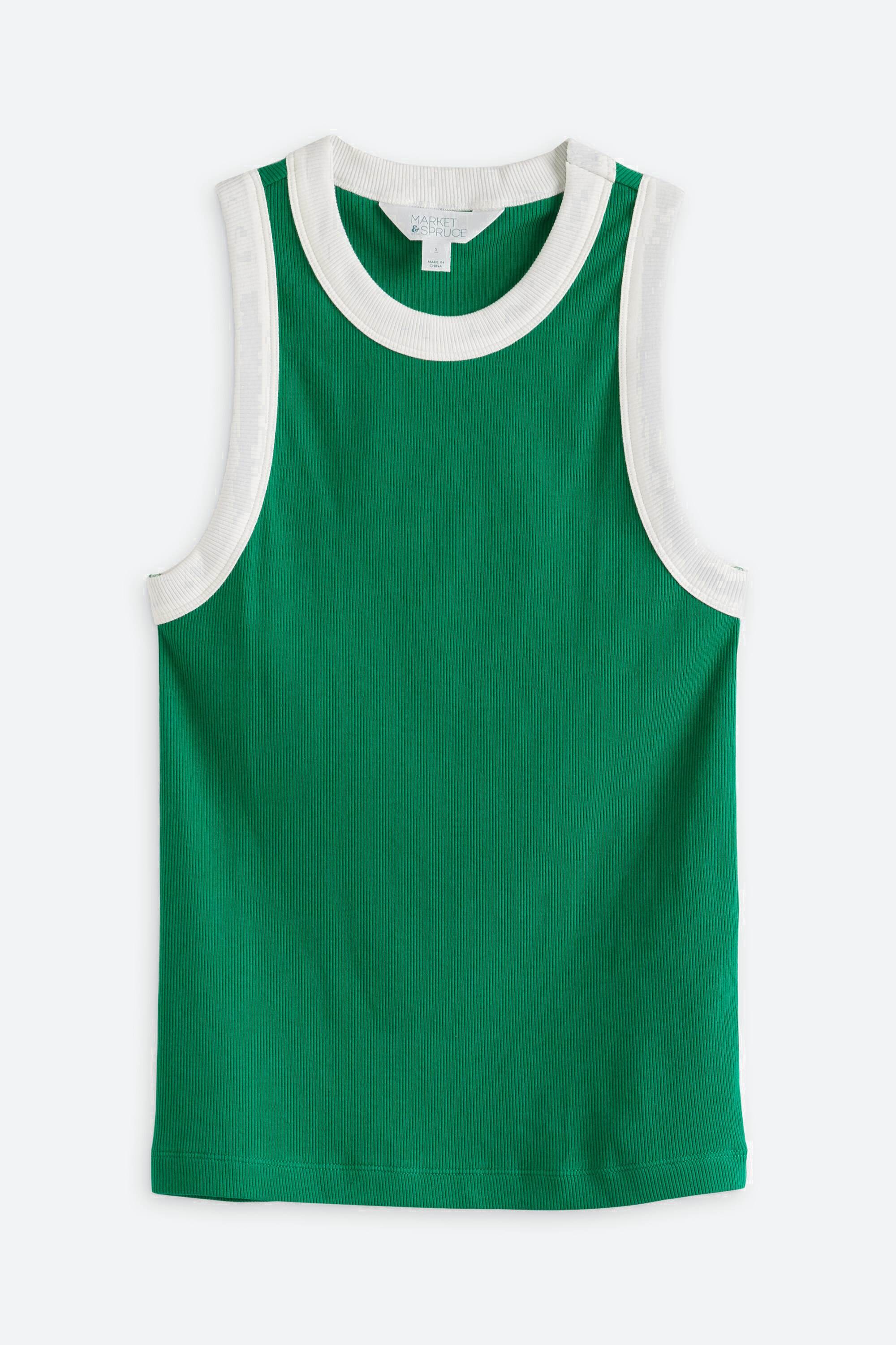 Molli Ribbed High Neck Tank | Stitch Fix