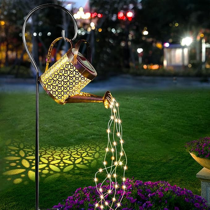 Ledeak Solar Watering Can Light, Solar Fairy Lights Outdoor Waterproof, Hanging Solar Powered Lan... | Amazon (US)