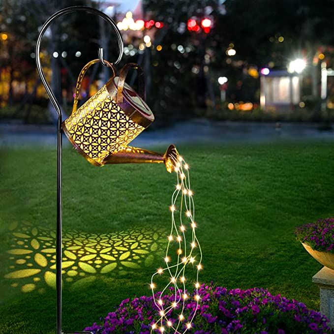 Ledeak Solar Watering Can Light, Solar Fairy Lights Outdoor Waterproof, Hanging Solar Powered Lan... | Amazon (US)