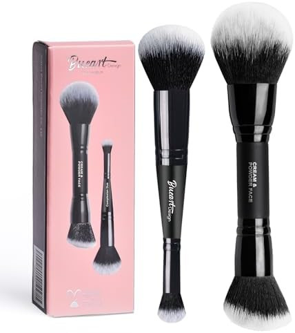 Bueart Design Dual Ended Cream Powder Brush and Complexion Duo Foundation Concealer Brush For Fou... | Amazon (US)
