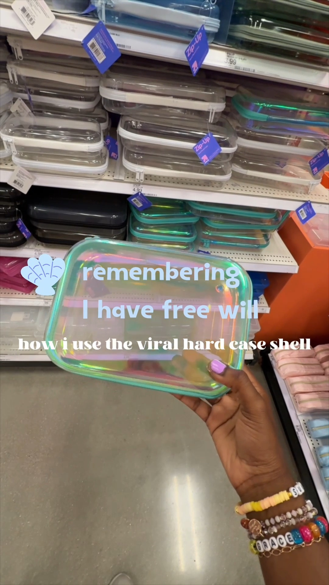 Iridescent clear hardshell case I have found to store all my memory makers for the beach!

#LTKTravel #LTKvlog #LTKdayinmylife