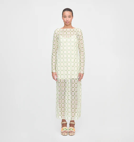 The Eliza Dress - Green Dahlia Lace | Hill House Home US