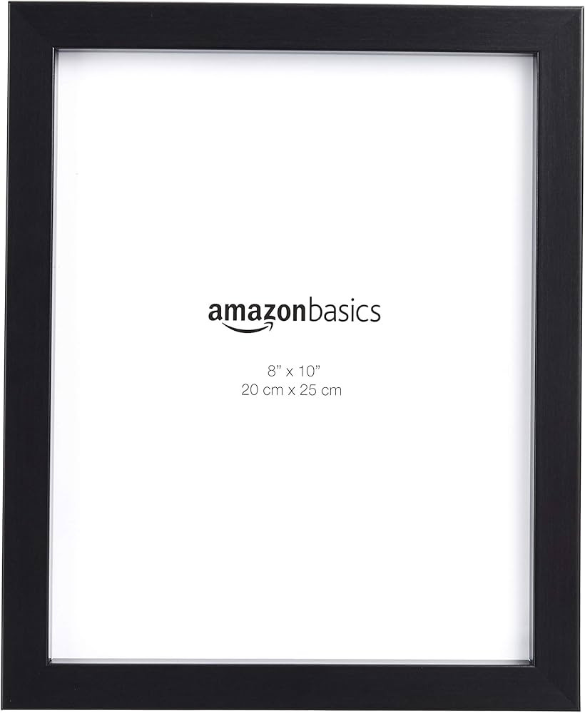 Amazon Basics Rectangular Photo Picture Frame, 8" x 10", Pack of 5, Black | Amazon (US)