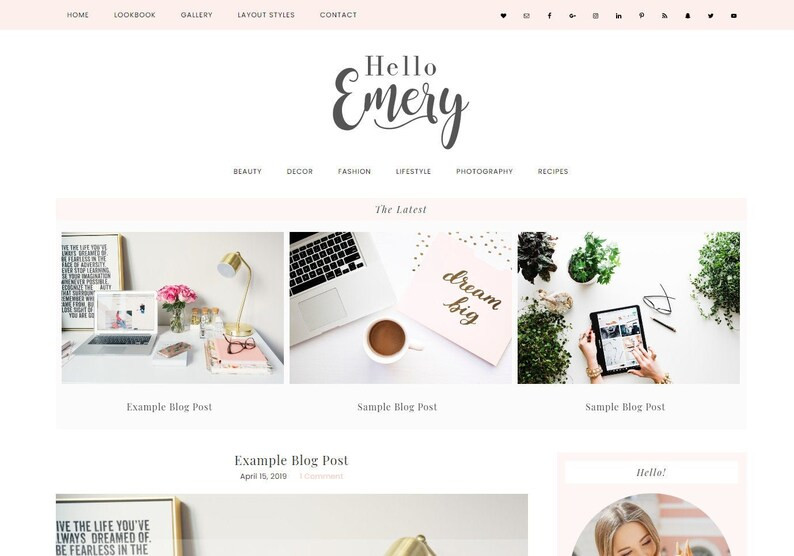 Wordpress Theme Customizable Emery  Responsive Genesis Child - Etsy Canada | Etsy (CAD)