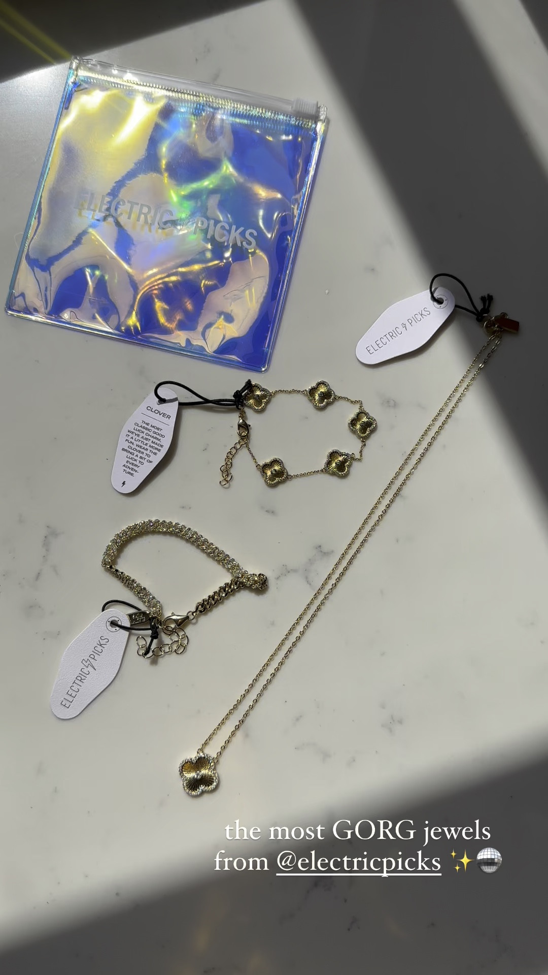 Electric picks jewelry, gold, jewelry, spring, accessories, spring jewelry, Whitney Wiley, gold necklace, flower, necklace, designer, inspired, flower bracelet, tennis bracelet,

#LTKFindsUnder100 #LTKWorkwear #LTKWedding