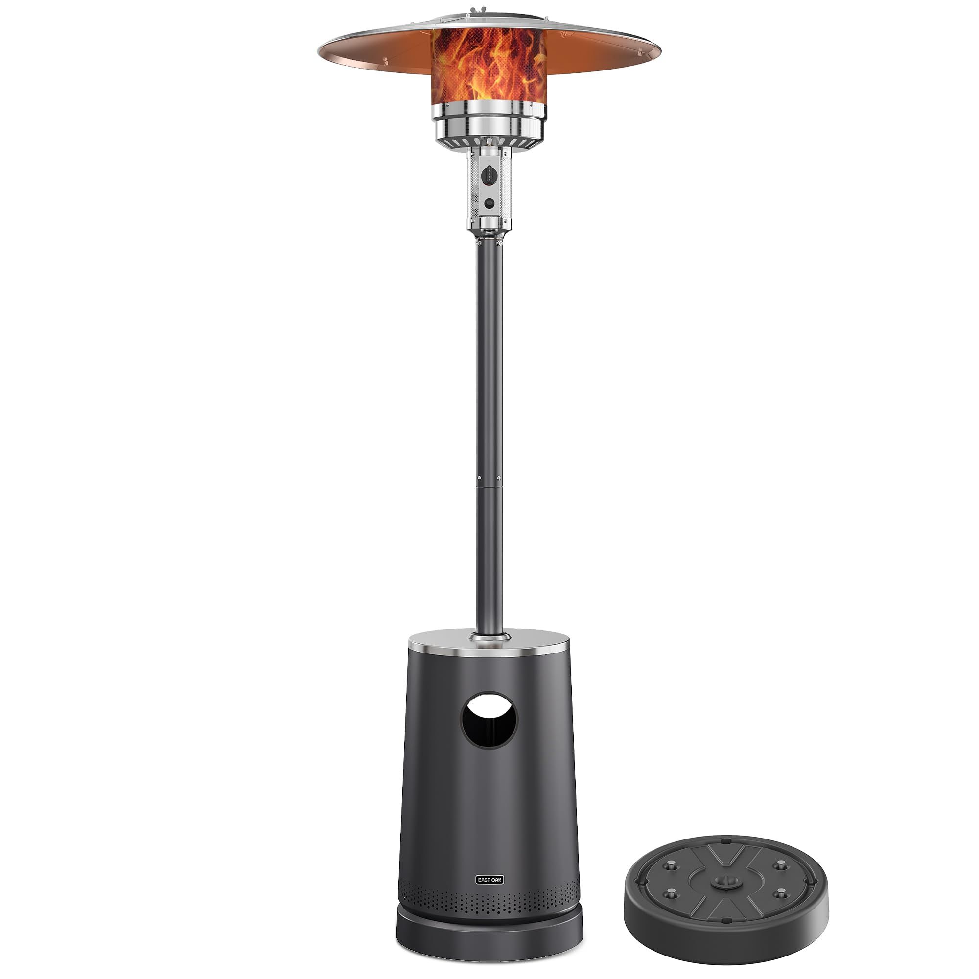 EAST OAK 50,000 BTU Patio Heater with Sand Box, Table Design, Double-Layer Stainless Steel Burner... | Amazon (US)