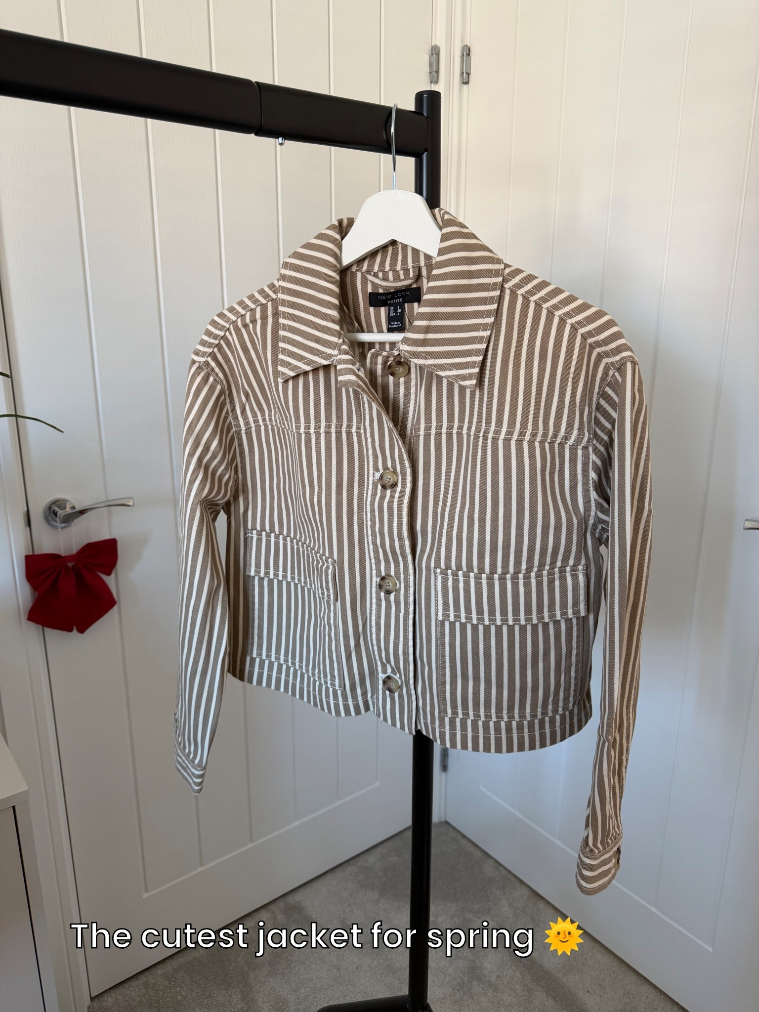 Obsessed with this pinstriped jacket for spring 🌞✨

• beige cream denim twill jacket light spring jackets city break holiday outfits vacation womens outfit uk fashion 2026 trendy outfit petite fashion curves festival outfits •





#LTKspring #LTKpetite #LTKuk