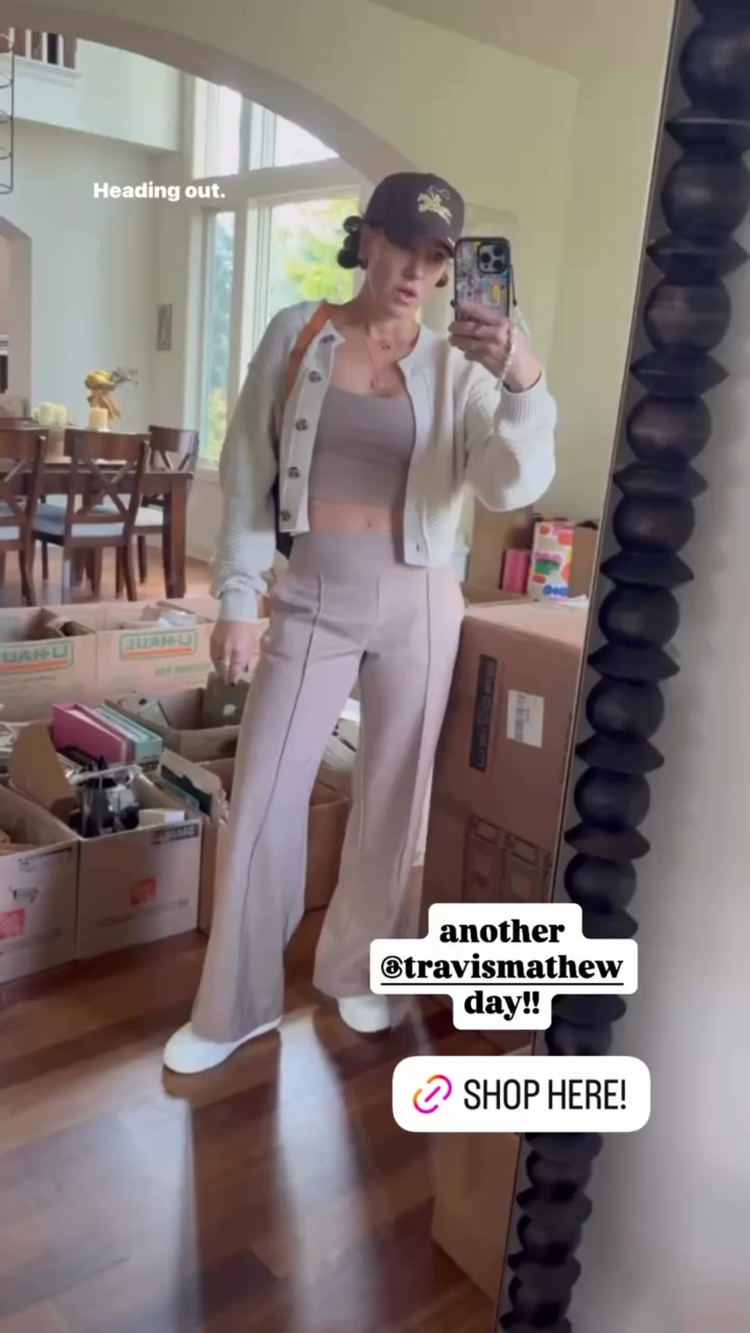 Travis Mathew pants and free people cardigan! Size small in cardigan, pants and shirt. Loving this taupe color for fall!

#LTKOver40 #LTKStyleTip #LTKActive