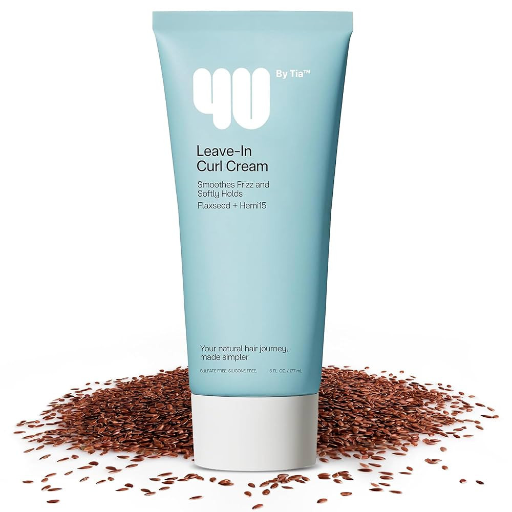 4U by Tia Leave-In Curl Defining Cream - Achieve Bouncy, Frizz-Free Curls - 3A-4C Hair Type Cream... | Amazon (US)