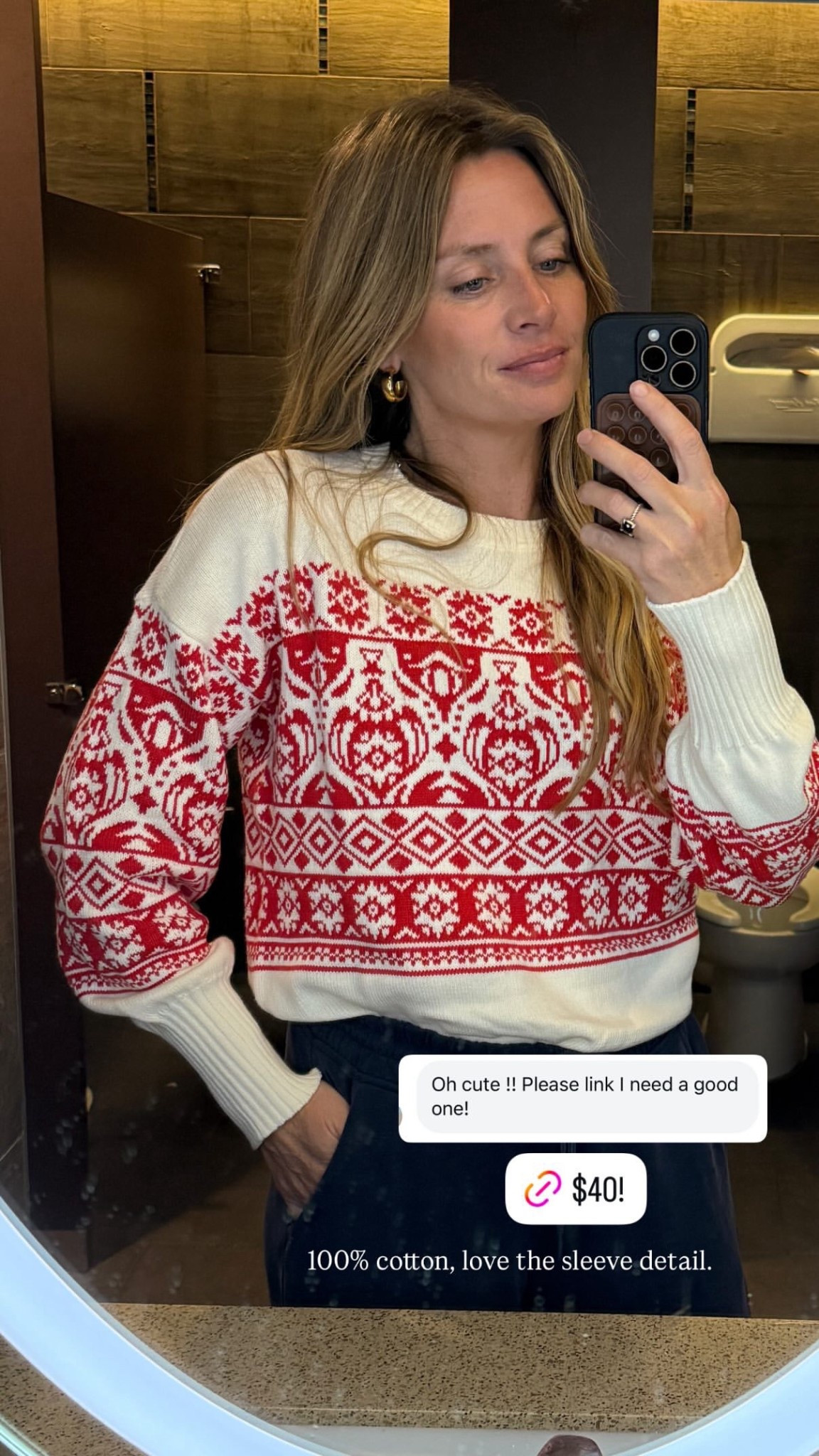 Love this Christmas sweater!

#LTKHoliday #LTKSeasonal #LTKootd