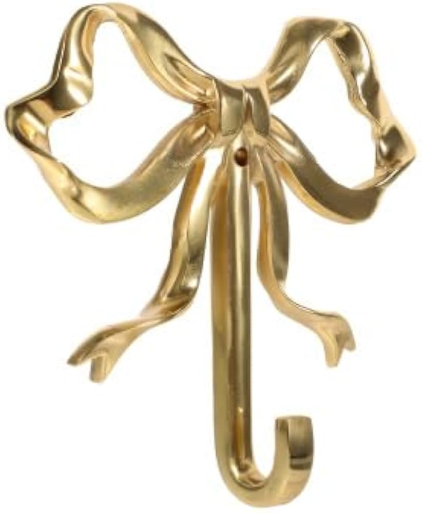 Bow Hook for Wall Decorative Bowknot Hook Gold Coat Hooks Wall Peg Hook Bow Hanging Hook Towel Ho... | Amazon (US)