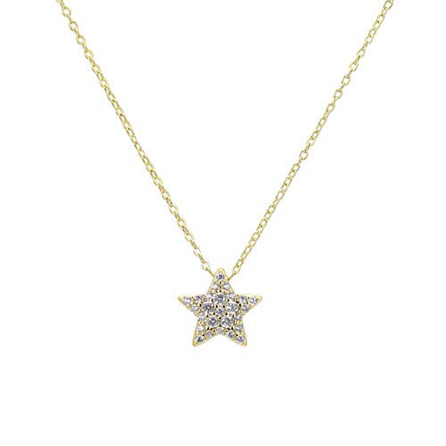 18k Gold Plated Star Necklace for Women - Handmade Star Pendant Necklace with Adjustable Chain. Fashionable Dainty Necklace, Great Women Gifts | Amazon (US)