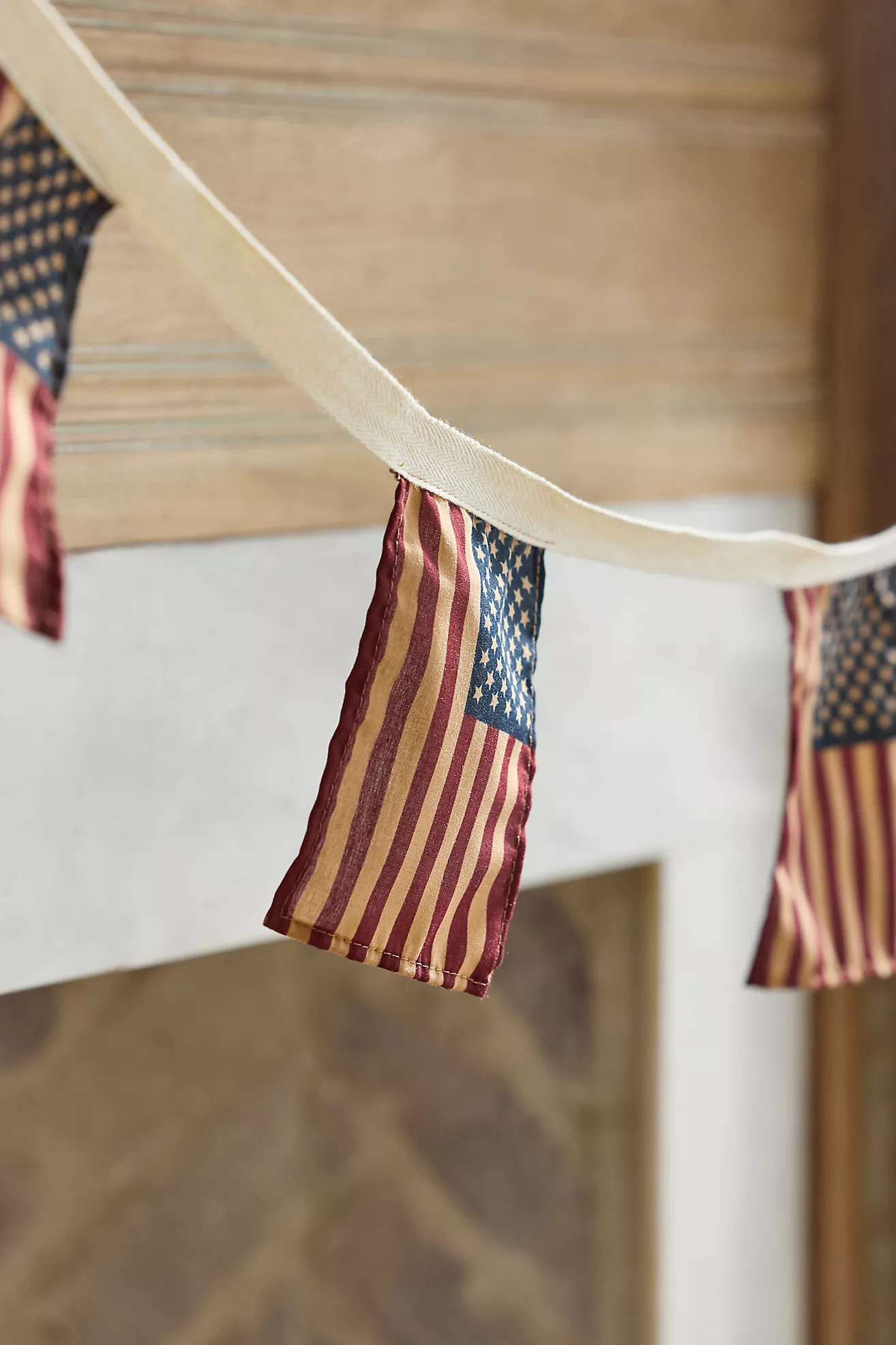 American Flags Cotton Garland | Anthropologie (US)