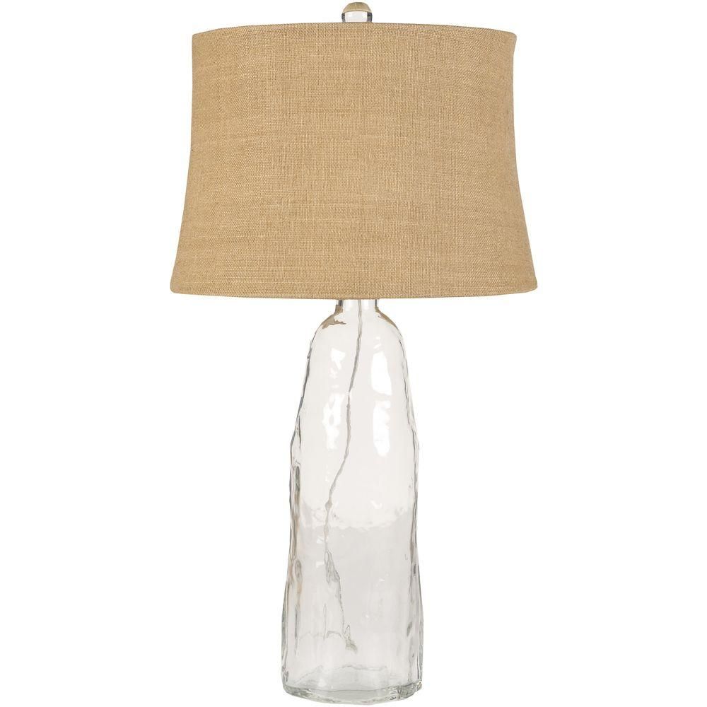 Artistic Weavers Marinette 33 in. Clear Glass Table Lamp | The Home Depot