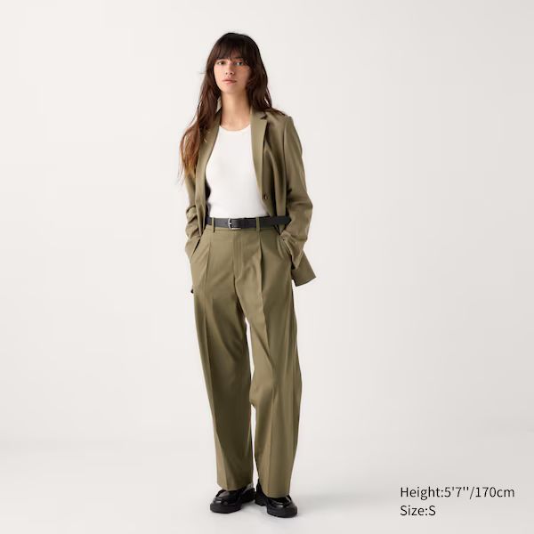 Wide-Fit Pleated Pants | UNIQLO (US)