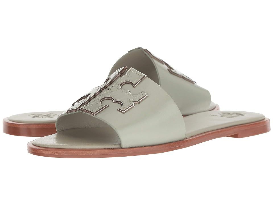 Tory Burch Ines Slide (Garden Sage/Silver) Women's Slide Shoes | Zappos