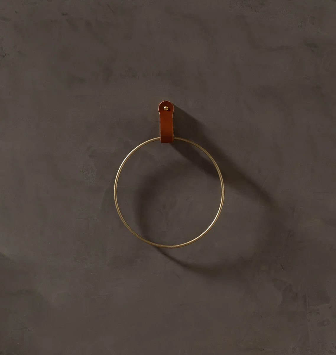 Ludlow Brass Towel Ring | Amber Interiors