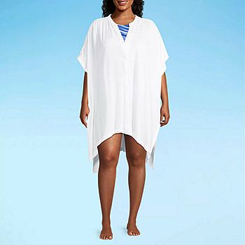 Outdoor Oasis Womens Dress Swimsuit Cover-Up | JCPenney
