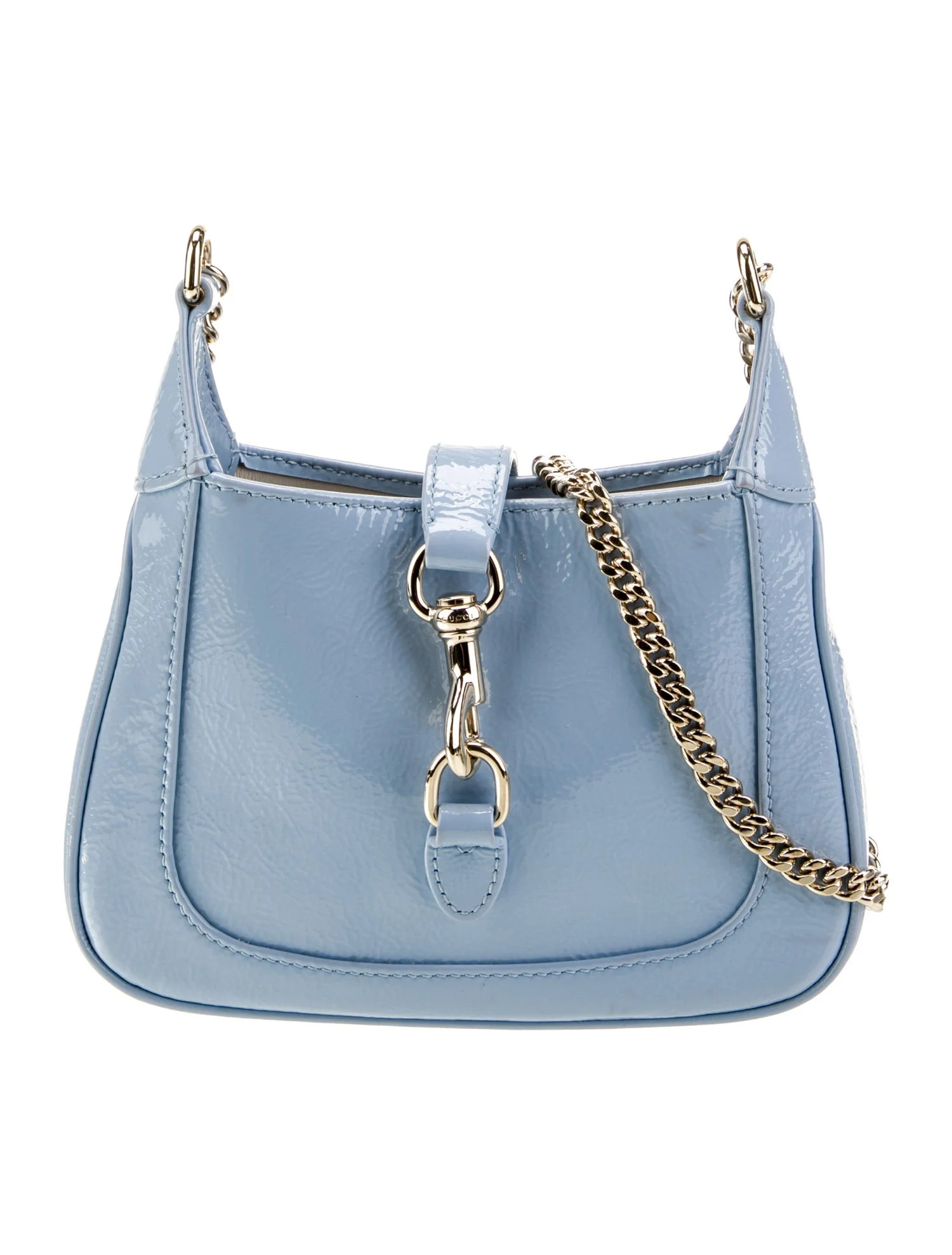 Gucci Patent Leather Jackie Notte Mini - Blue Mini Bags, Handbags - GUC1808901 | The RealReal | The RealReal