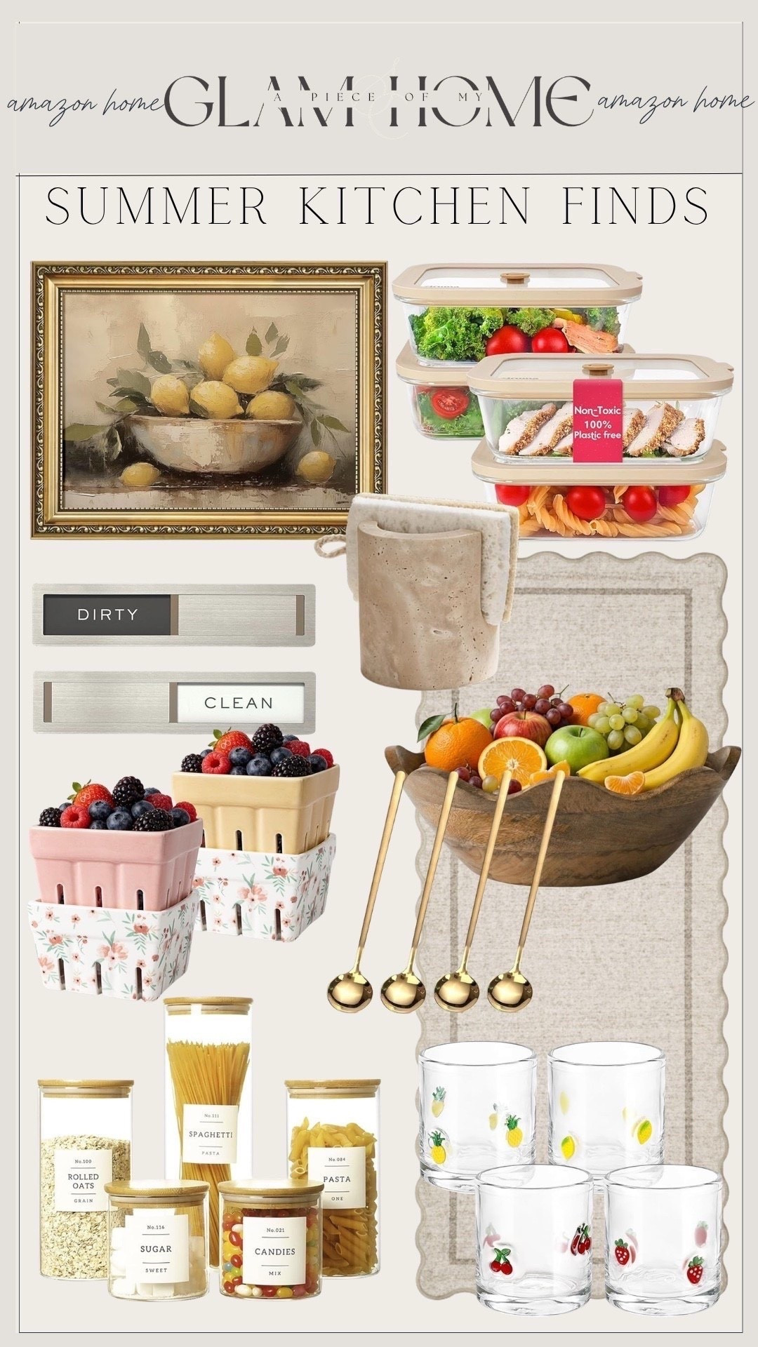 Amazon summer kitchen, summer kitchen decor, Amazon kitchen finds, kitchen refresh, light and airy kitchen, bright kitchen, seasonal decor, summer hosting, entertaining at home, kitchen styling, countertop decor, coffee bar, beverage station, iced coffee bar, drink dispensers, glassware, pitchers, bar cart, serving trays, charcuterie boards, cutting boards, kitchen organization, pantry organization, clear containers, spice jars, utensil holders, dish towels, summer table decor, dining essentials, fresh fruit decor, citrus decor, greenery, vases, candles, neutral kitchen, modern kitchen, affordable kitchen finds, trending kitchen



#liketkit #LTKU #LTKSeasonal #LTKHome
@shop.ltk
https://liketk.it/677Z4

Comment SHOP below to receive a DM with the link to this post on my LTK ⬇ https://liketk.it/6a7OI