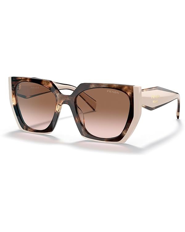 Prada PR 15WS Women's Sunglasses Tortoise Caramel/Powder/Brown Gradient 54 | Amazon (US)