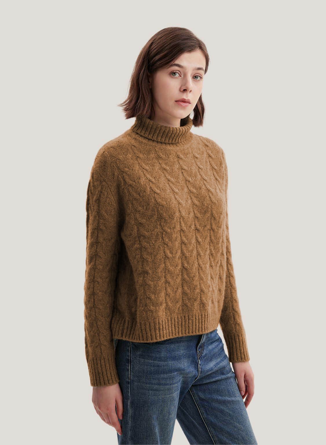 100% Wool Roll-Neck Sweater | Gentle Herd