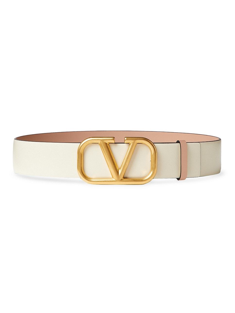 V-Logo Reversible Leather Belt | Saks Fifth Avenue