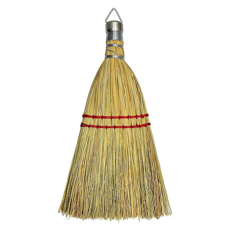 12 Inch Corn Broom Mini Whisk Made of Natural Corn Broom Straw with a Solid Metal Hang Design for... | Amazon (US)