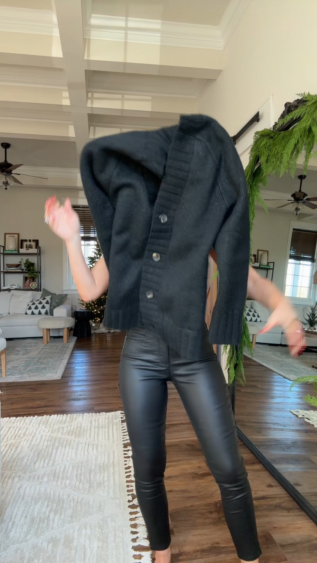 Walmart fashion gifts for the holiday! LOVE this cozy sweater & vest combo for fashion lovers. Perfect leggings sweater honestly. In Small tops & 2 leather pants. 

#LTKSeasonal #LTKHoliday #LTKGiftGuide