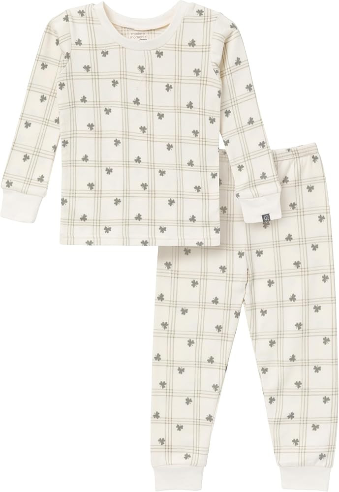 Modern Moments by Gerber baby-girls Holiday 2-piece Tight Fitting Pajamas | Amazon (US)