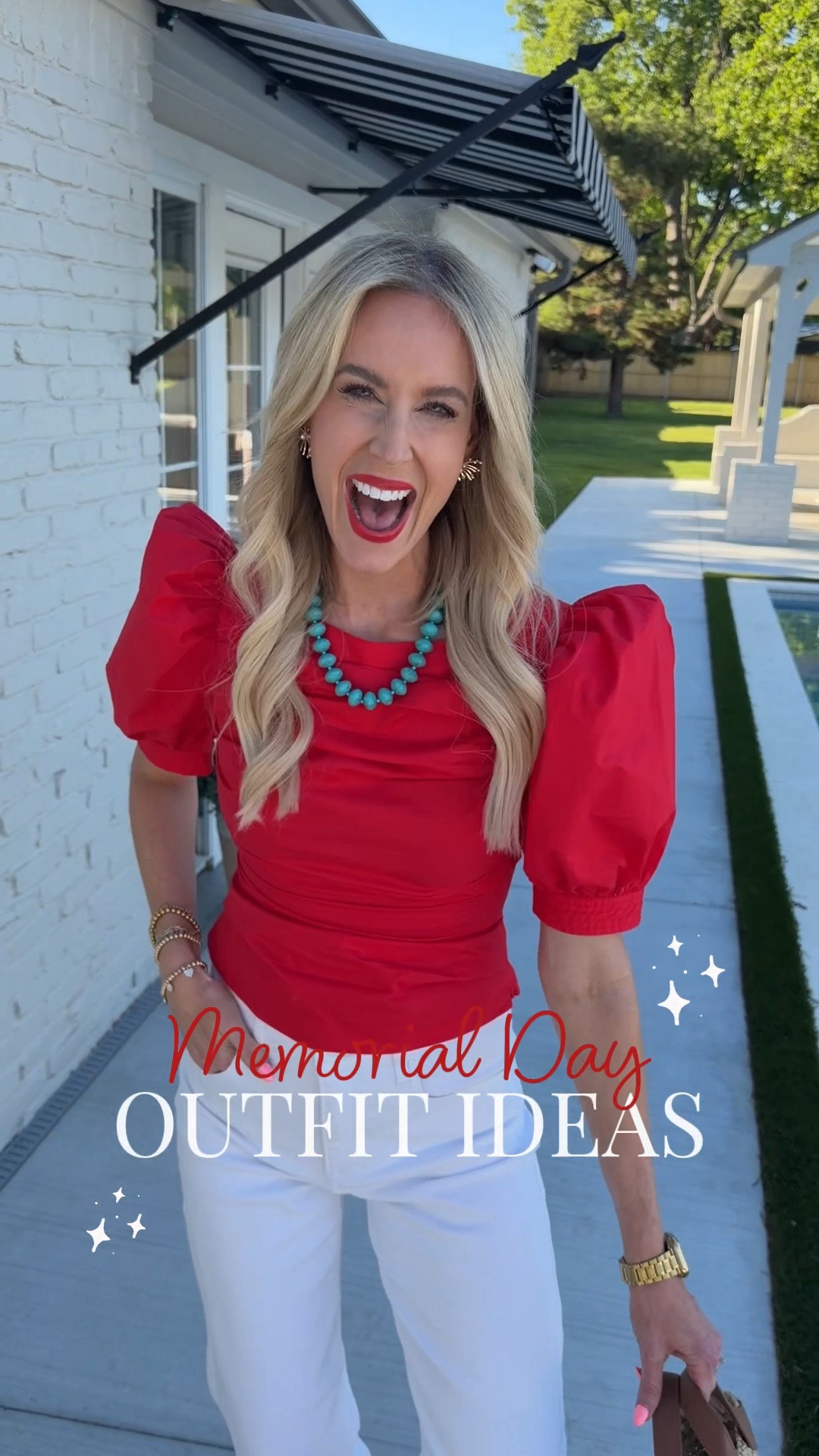 Memorial Day outfit ideas! Red white and blue outfits perfect for Memorial Day, 4th of July, or really any time! Cute lake outfits all new from @Avara! Use my code AMYANN15 for a discount too!