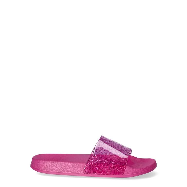 Time and Tru Women's Glitter Slide Sandals | Walmart (US)