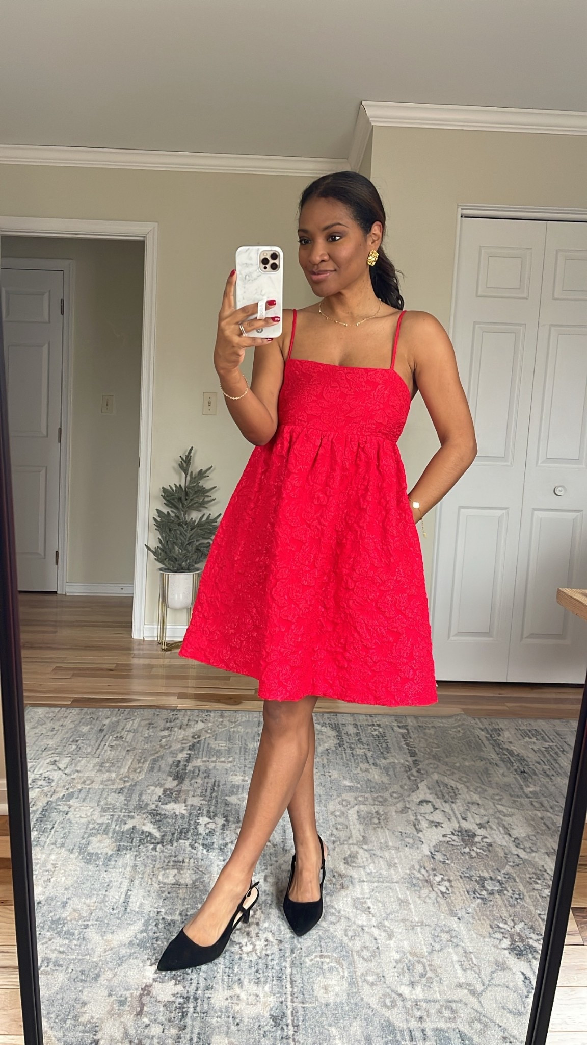 Wearing a small but I would size down one from your normal size 

M #ltkover40 #ltkholiday #ltkgiftguide