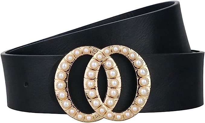 Double Ring Belts for Teen Girls, Womens Belts for Jeans and Dress | Amazon (US)