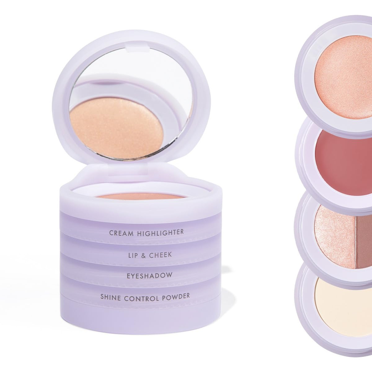 Subtl Beauty 4-in-1 travel makeup kit by subtl staks | eyeshadow duo, shine control powder, cream... | Amazon (US)