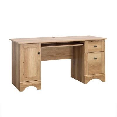 Sauder Computer Desk Timber Oak: Vintage Style Office Furniture with Storage Drawer & MDF Frame | Target