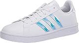 adidas womens Grand Court Tennis Shoe, Ftwr White/Silver Met Silver Met., 4.5 US | Amazon (US)